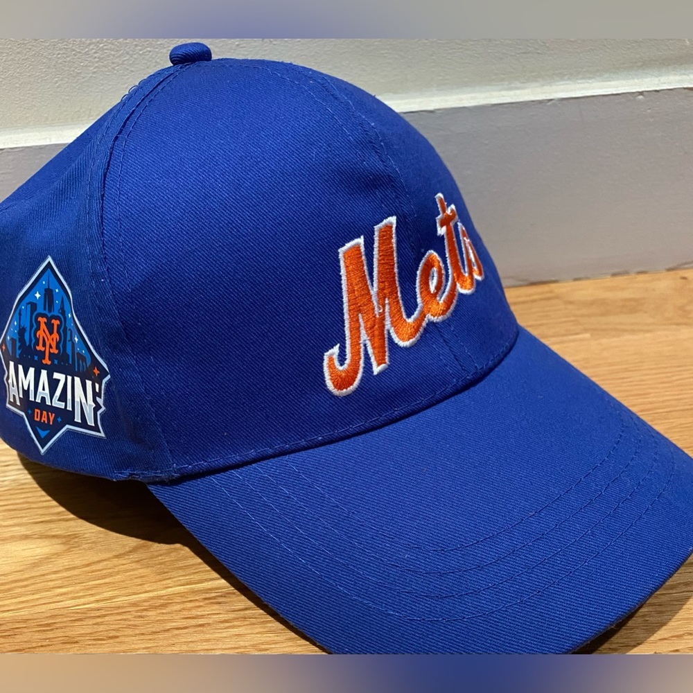 NEW Mets AMAZIN Day promo baseball cap 🧢 Adjustable velcro-back, Limited ed!